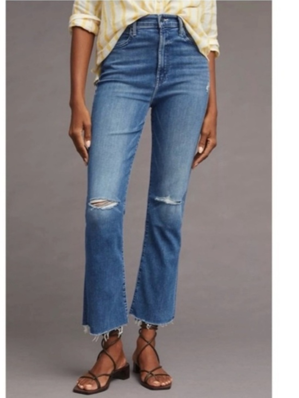 Mother The Hustler Ankle Fray Can't Stop Staring  Jeans Size 29